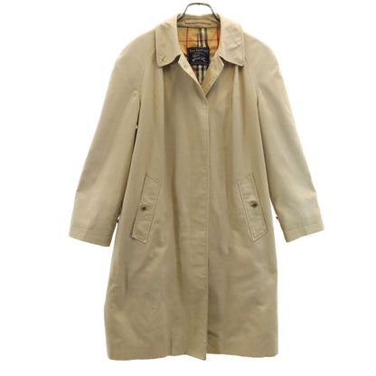 Burberrys 80s Vintage Balmacaan Coat Beige
