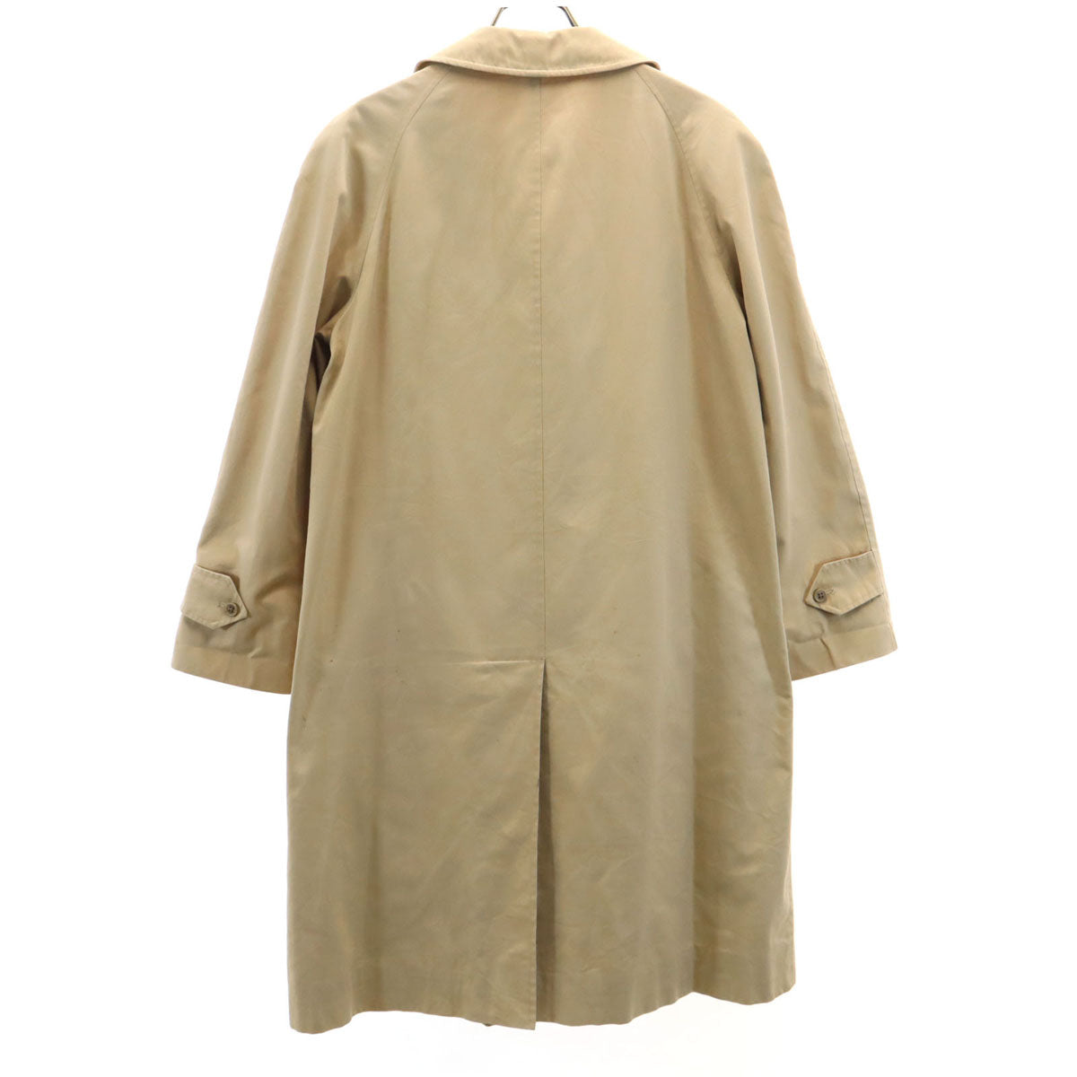 Burberrys 80s Vintage Balmacaan Coat Beige