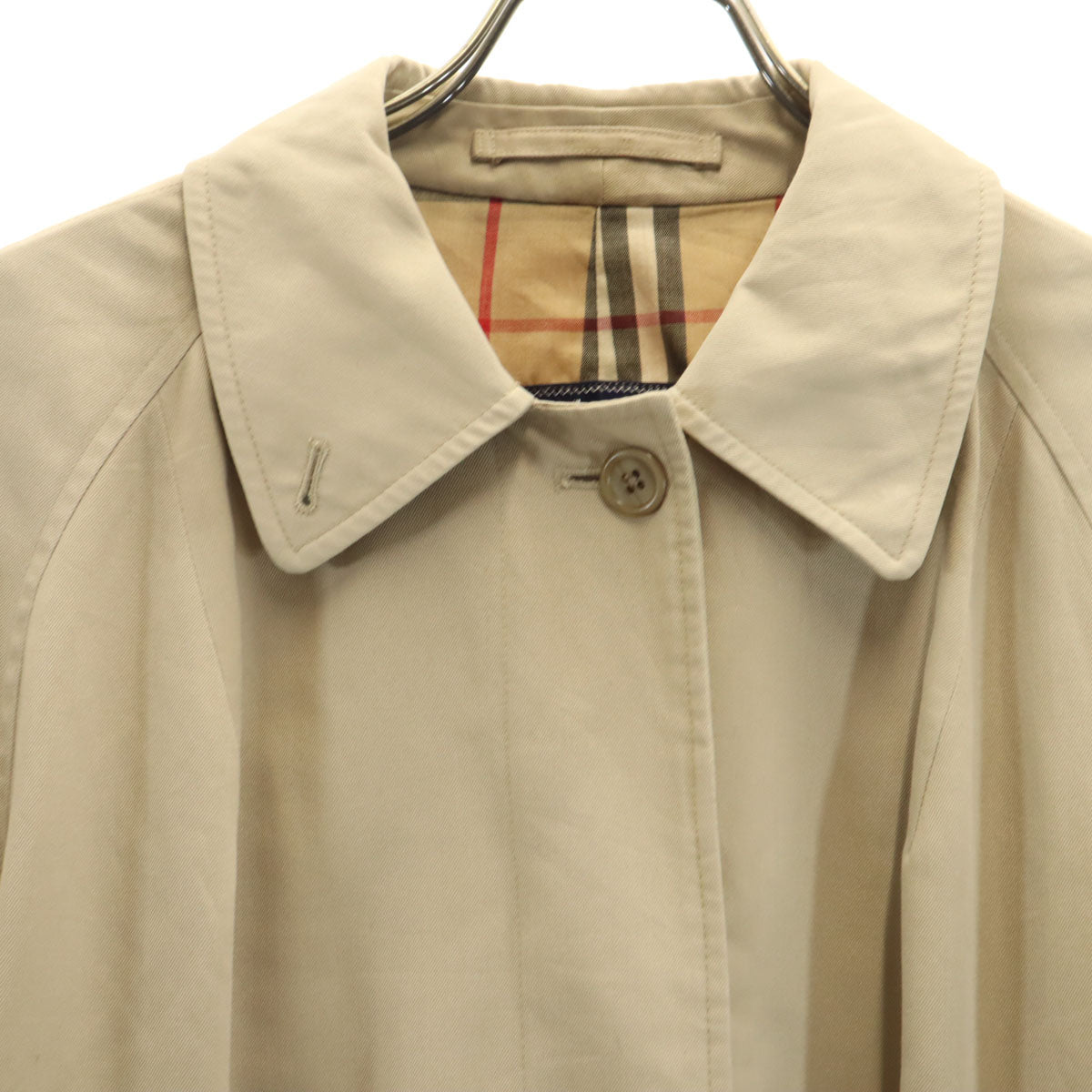 Burberrys 80s Vintage Balmacaan Coat Beige