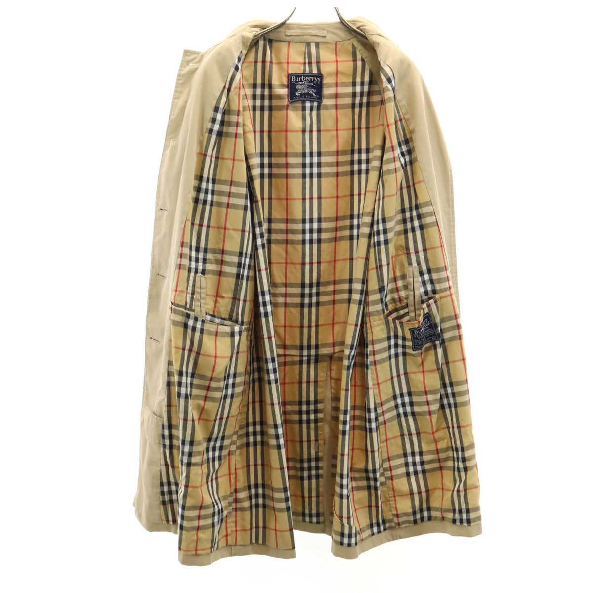 Burberrys 80s Vintage Balmacaan Coat Beige