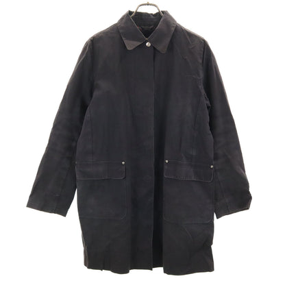 HERMES Scotland Balmacaan Coat Brown Size M