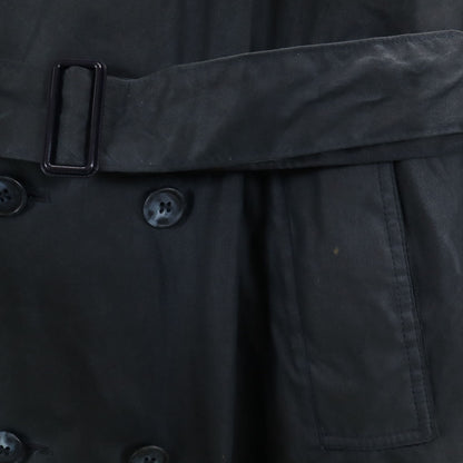 Barbour 90s Oiled Trench Coat Gray Size C36