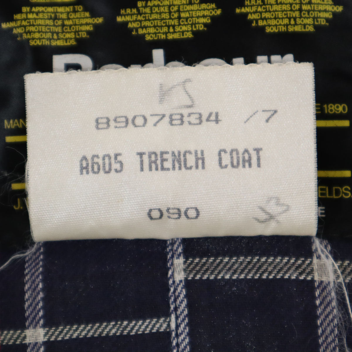 Barbour 90s Oiled Trench Coat Gray Size C36