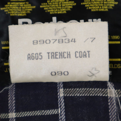Barbour 90s Oiled Trench Coat Gray Size C36