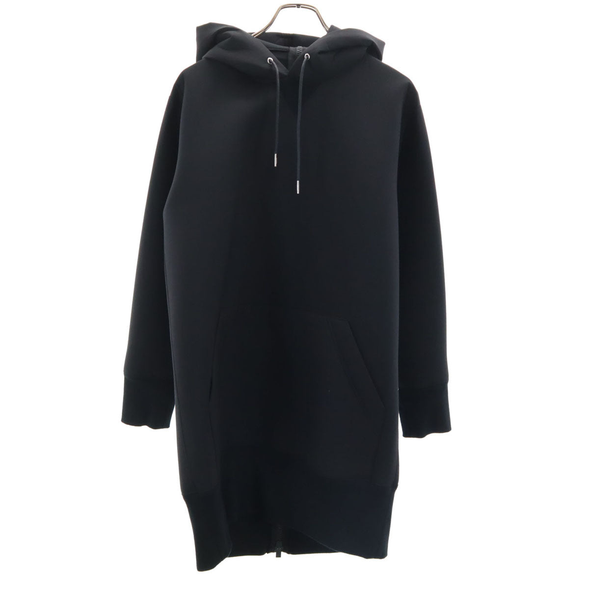 Sacai Black Bonding Knit Hoodie Dress Size 2