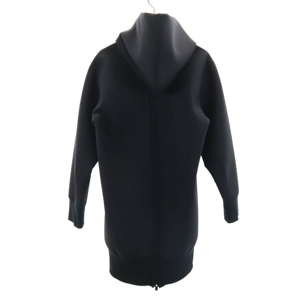 Sacai Black Bonding Knit Hoodie Dress Size 2