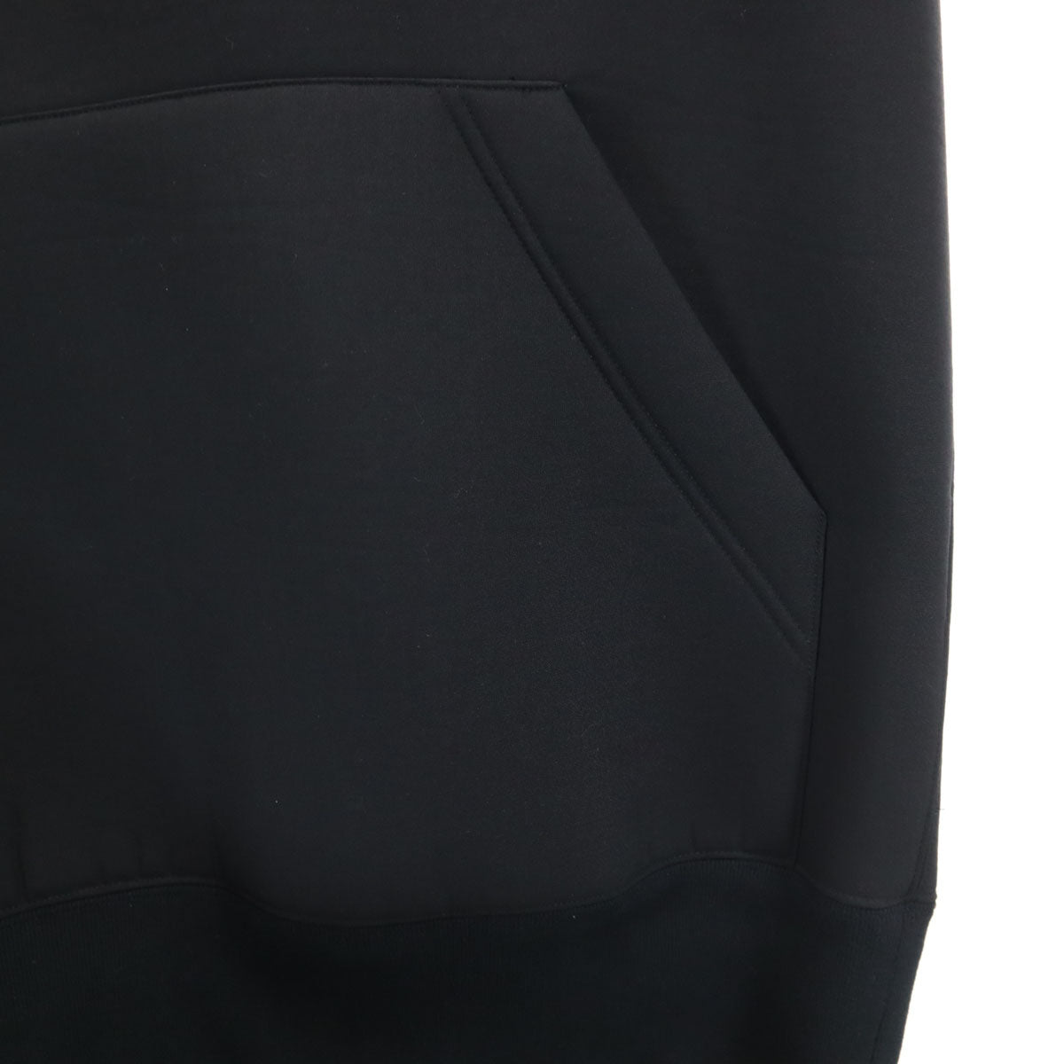Sacai Black Bonding Knit Hoodie Dress Size 2