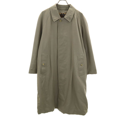 Burberrys 90s Vintage Khaki Balmacaan Coat Size 170