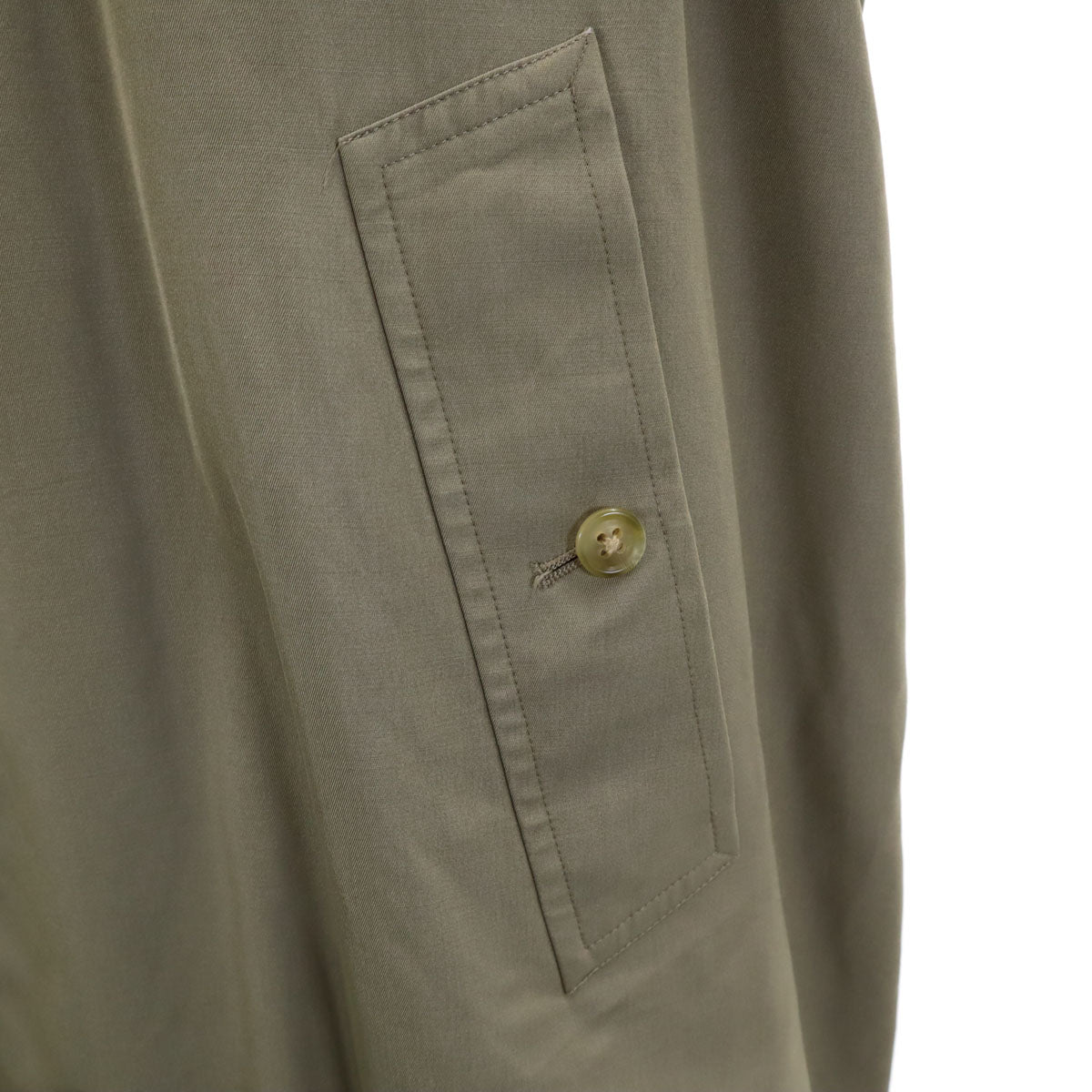 Burberrys 90s Vintage Khaki Balmacaan Coat Size 170