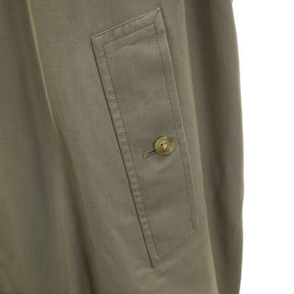 Burberrys 90s Vintage Khaki Balmacaan Coat Size 170