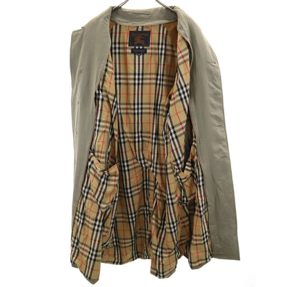 Burberrys 90s Vintage Khaki Balmacaan Coat Size 170