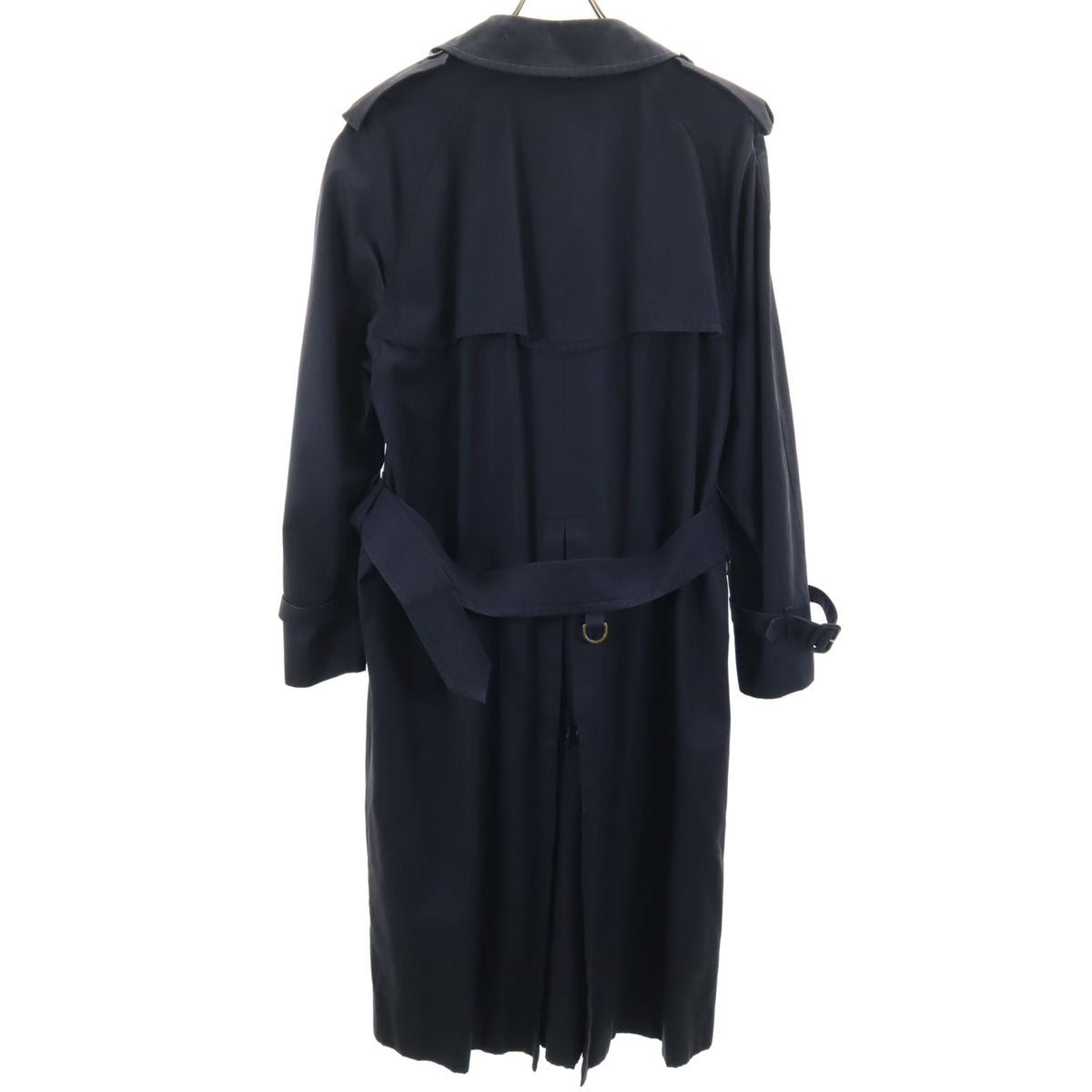Burberrys 90s Vintage Trench Coat Navy Blue