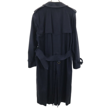 Burberrys 90s Vintage Trench Coat Navy Blue