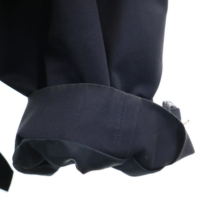 Burberrys 90s Vintage Trench Coat Navy Blue