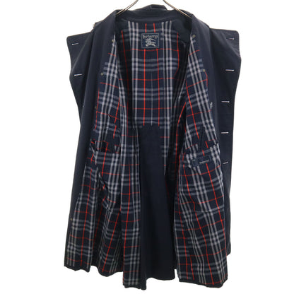 Burberrys 90s Vintage Trench Coat Navy Blue
