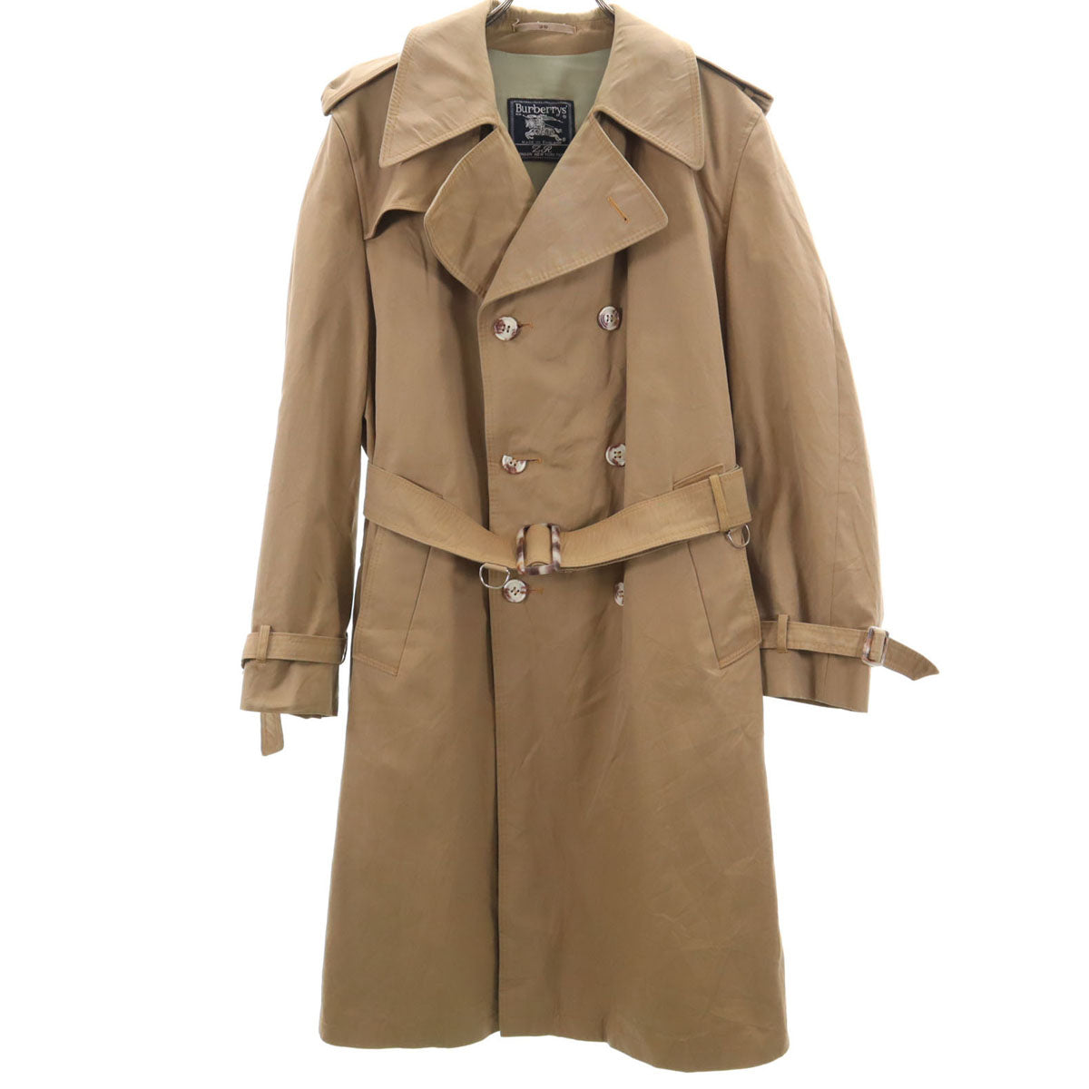 Burberrys 90s British Old Trench Coat Beige
