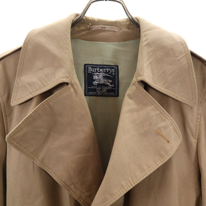 Burberrys 90s British Old Trench Coat Beige