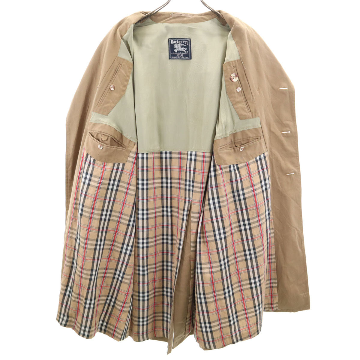 Burberrys 90s British Old Trench Coat Beige