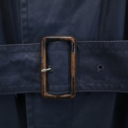 Aquascutum 80s England Made Packable Coat Navy Size 36