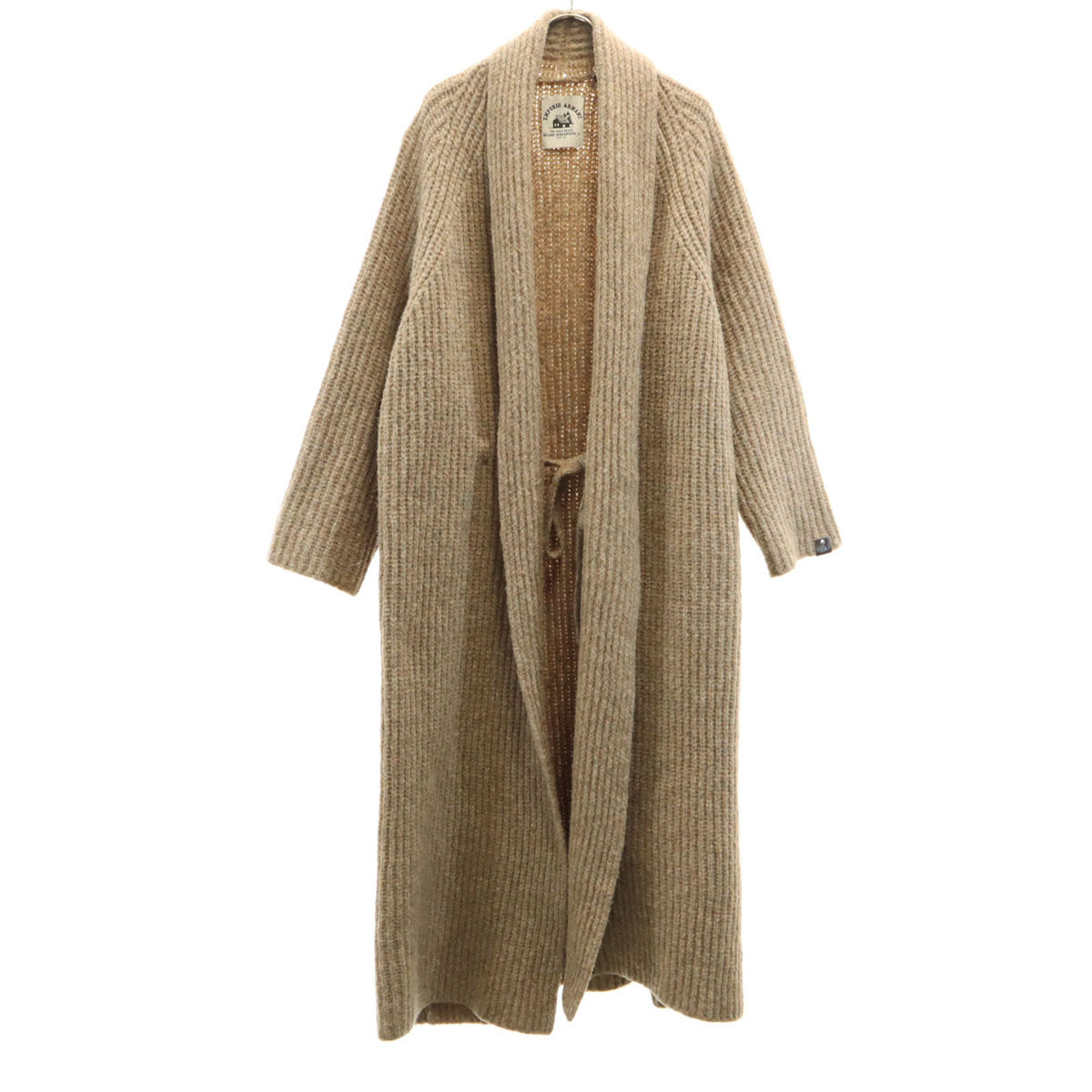 Emporio Armani Long Sleeve Knit Gown Cardigan Brown Size 40
