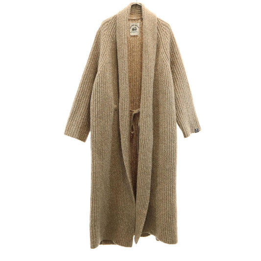 Emporio Armani Long Sleeve Knit Gown Cardigan Brown Size 40