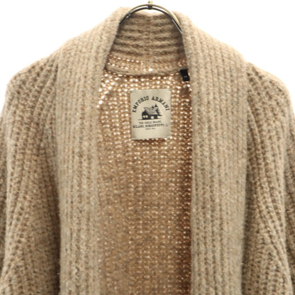 Emporio Armani Long Sleeve Knit Gown Cardigan Brown Size 40