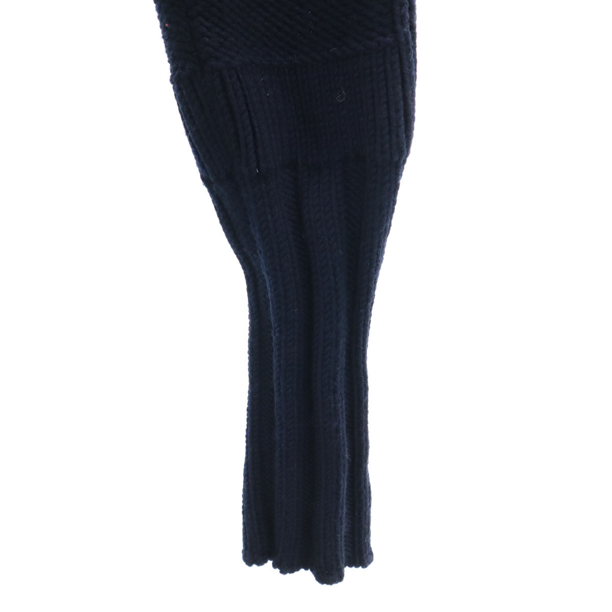 FENDI Long Sleeve Knit Midi Dress Navy Size 40