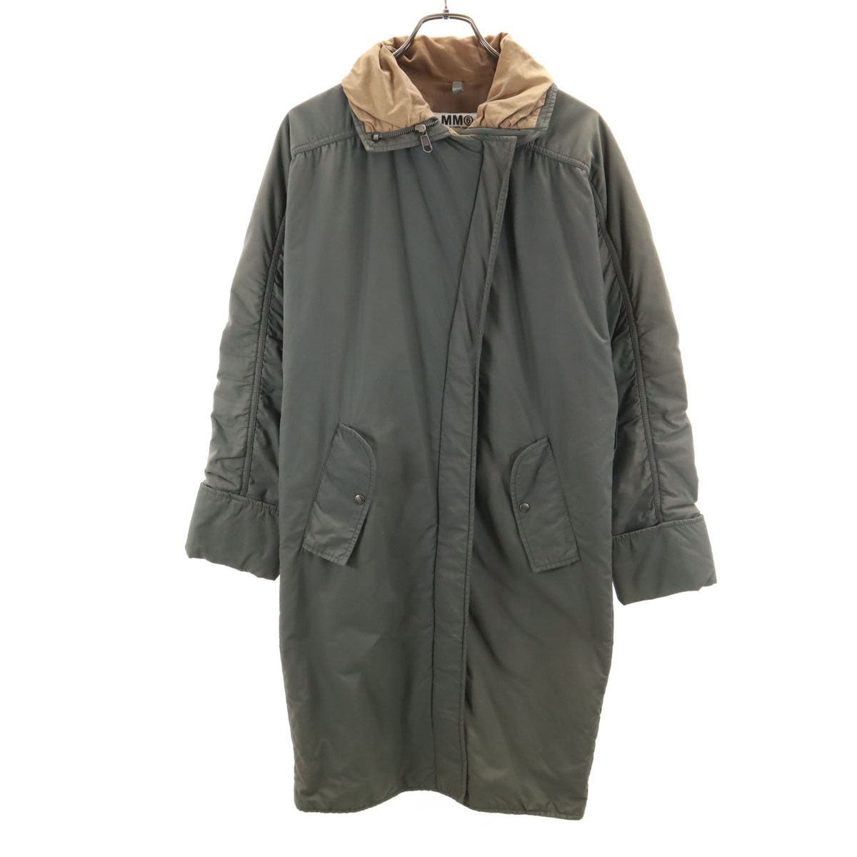 MM6 Italy Padded Coat Olive Gray Size 38