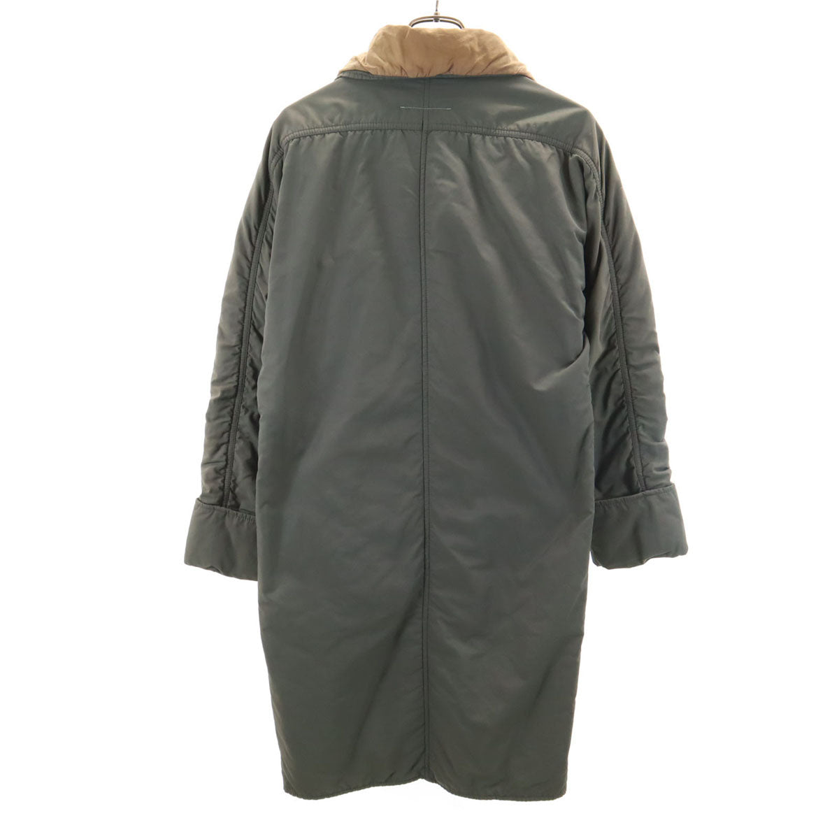 MM6 Italy Padded Coat Olive Gray Size 38