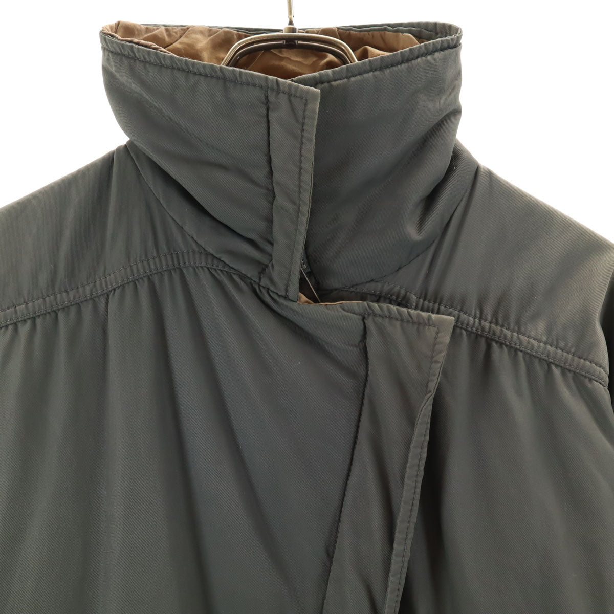 MM6 Italy Padded Coat Olive Gray Size 38