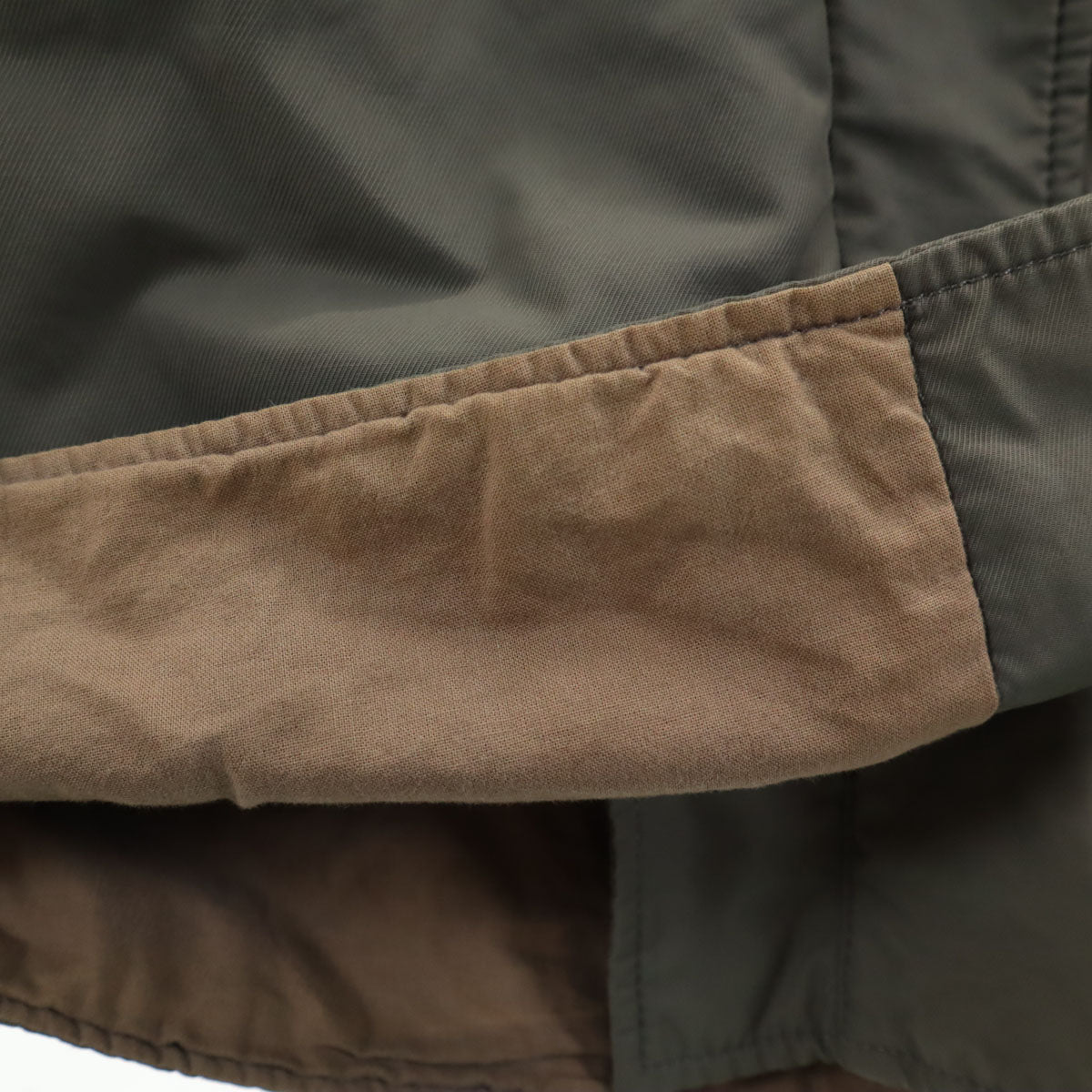 MM6 Italy Padded Coat Olive Gray Size 38