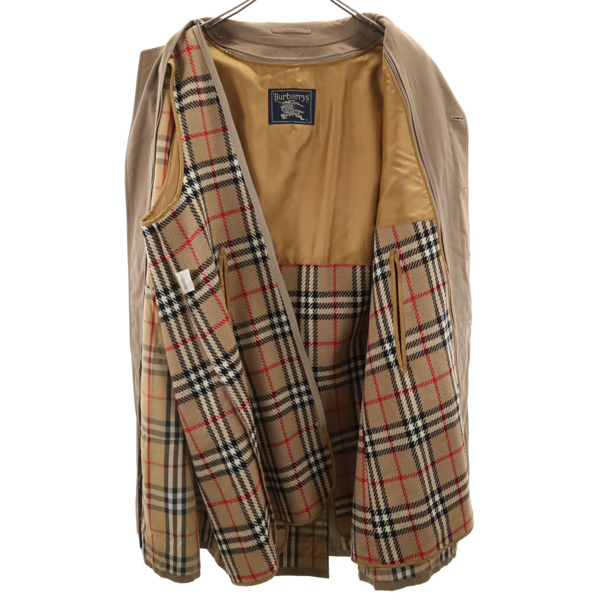 Burberrys 90s Vintage Balmacaan Coat w/ Liner Brown Size 90-165