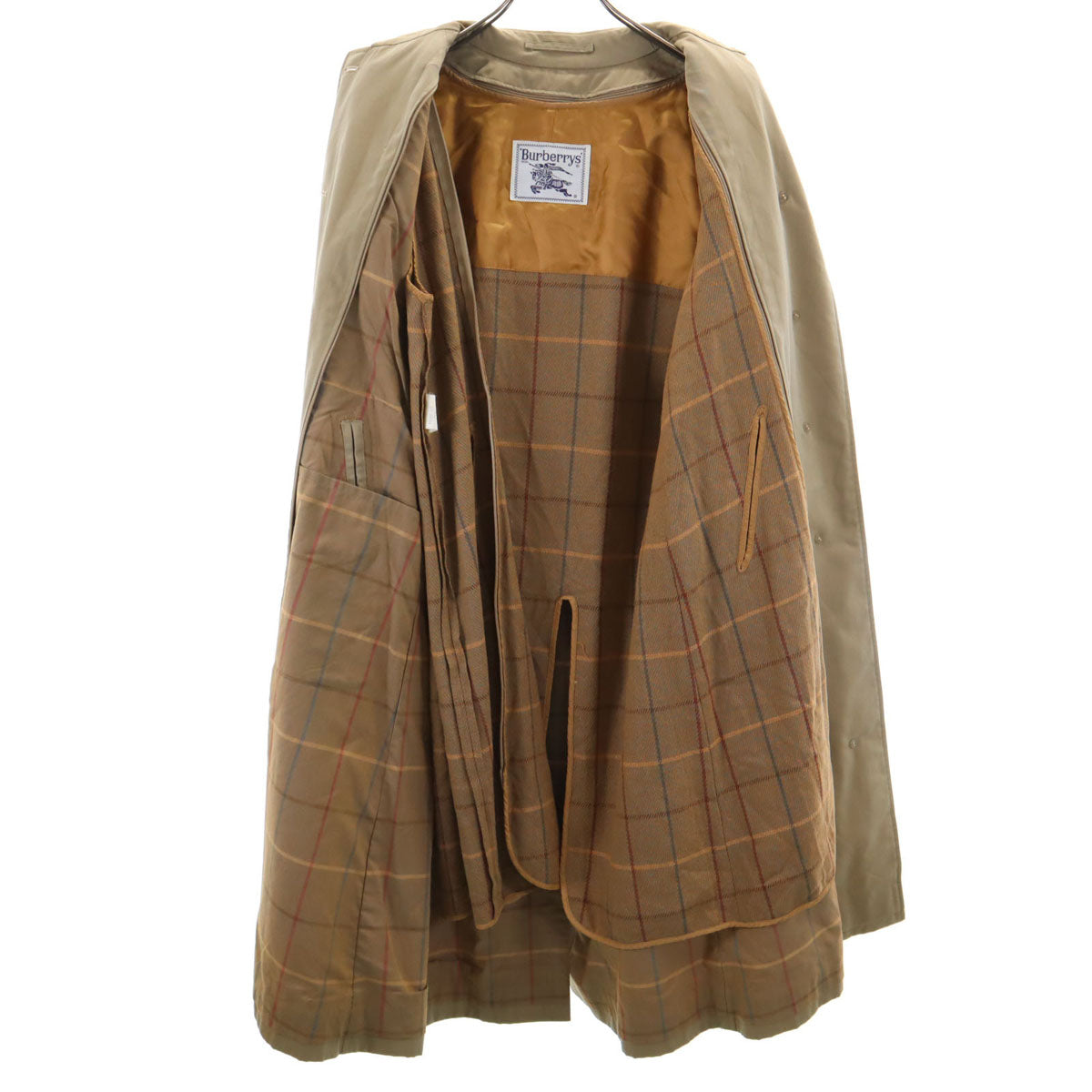 Burberrys 90s Balmacaan Coat w/ Liner Beige Brown Size 7AB2