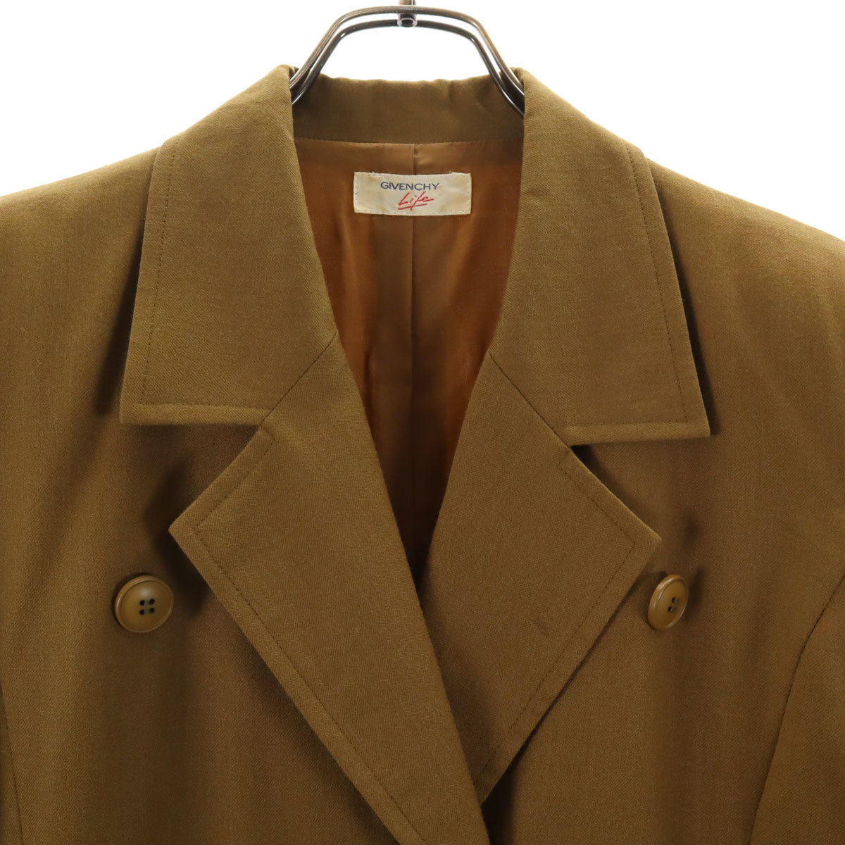 GIVENCHY Life 90s Vintage Trench Coat Khaki Brown Size JP 9
