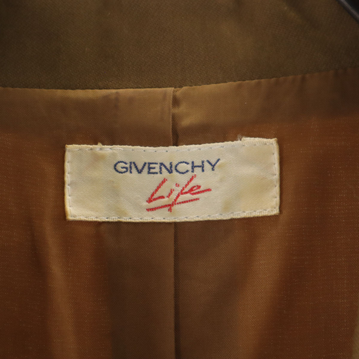 GIVENCHY Life 90s Vintage Trench Coat Khaki Brown Size JP 9