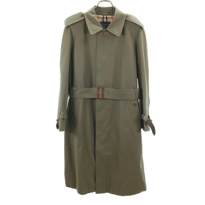 Burberrys 90s Vintage Balmacaan Coat Green Size 90-165