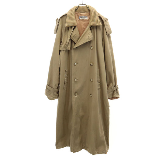 YVES SAINT LAURENT 80s Vintage Trench Coat Beige Size 40
