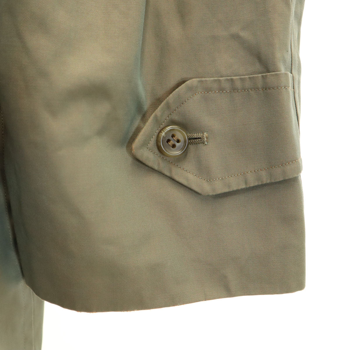 Burberrys Vintage 90s Lined Balmacaan Khaki Green Coat Size 90-165