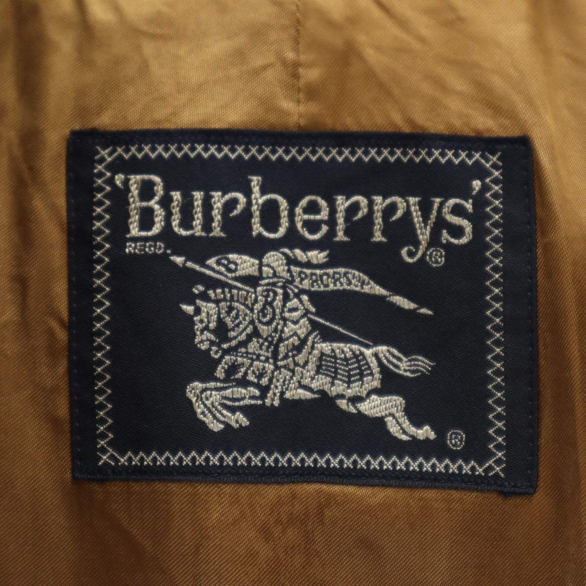 Burberrys Vintage 90s Lined Balmacaan Khaki Green Coat Size 90-165