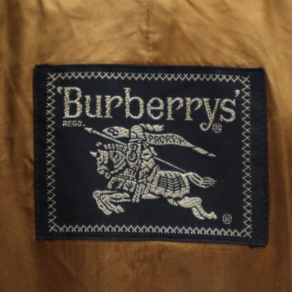 Burberrys Vintage 90s Lined Balmacaan Khaki Green Coat Size 90-165