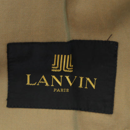 LANVIN 80s Vintage Balmacaan Coat Beige Size L