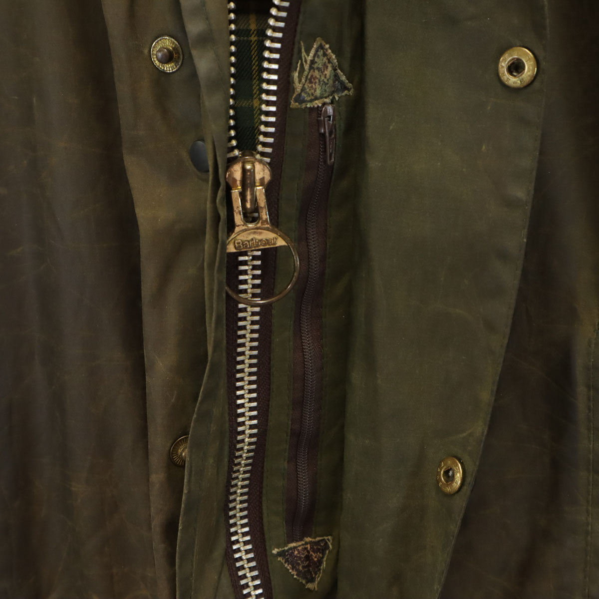 Barbour '90s 3-Warrant Border Oiled Jacket Brown Size C36