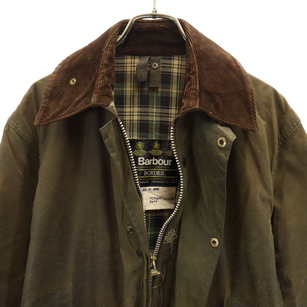 Barbour '90s 3-Warrant Border Oiled Jacket Brown Size C36