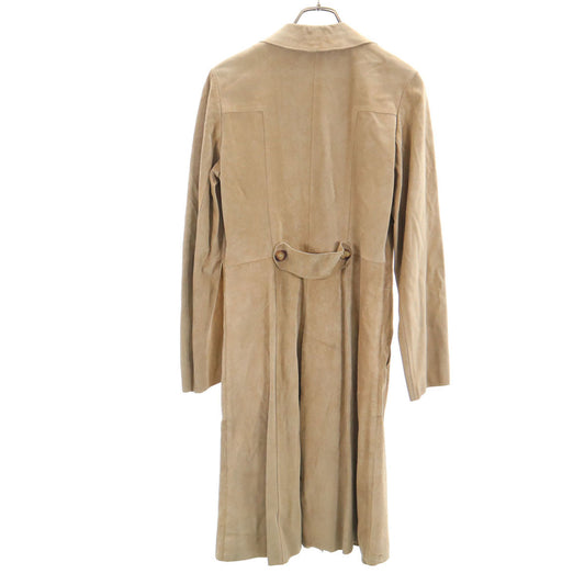 MARNI Italian Made Leather Coat Beige Size 40