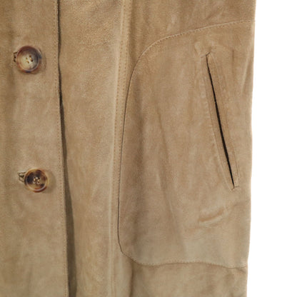MARNI Italian Made Leather Coat Beige Size 40