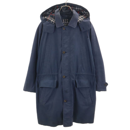 Burberrys 90s Vintage Long Coat with Down Liner Navy Size M