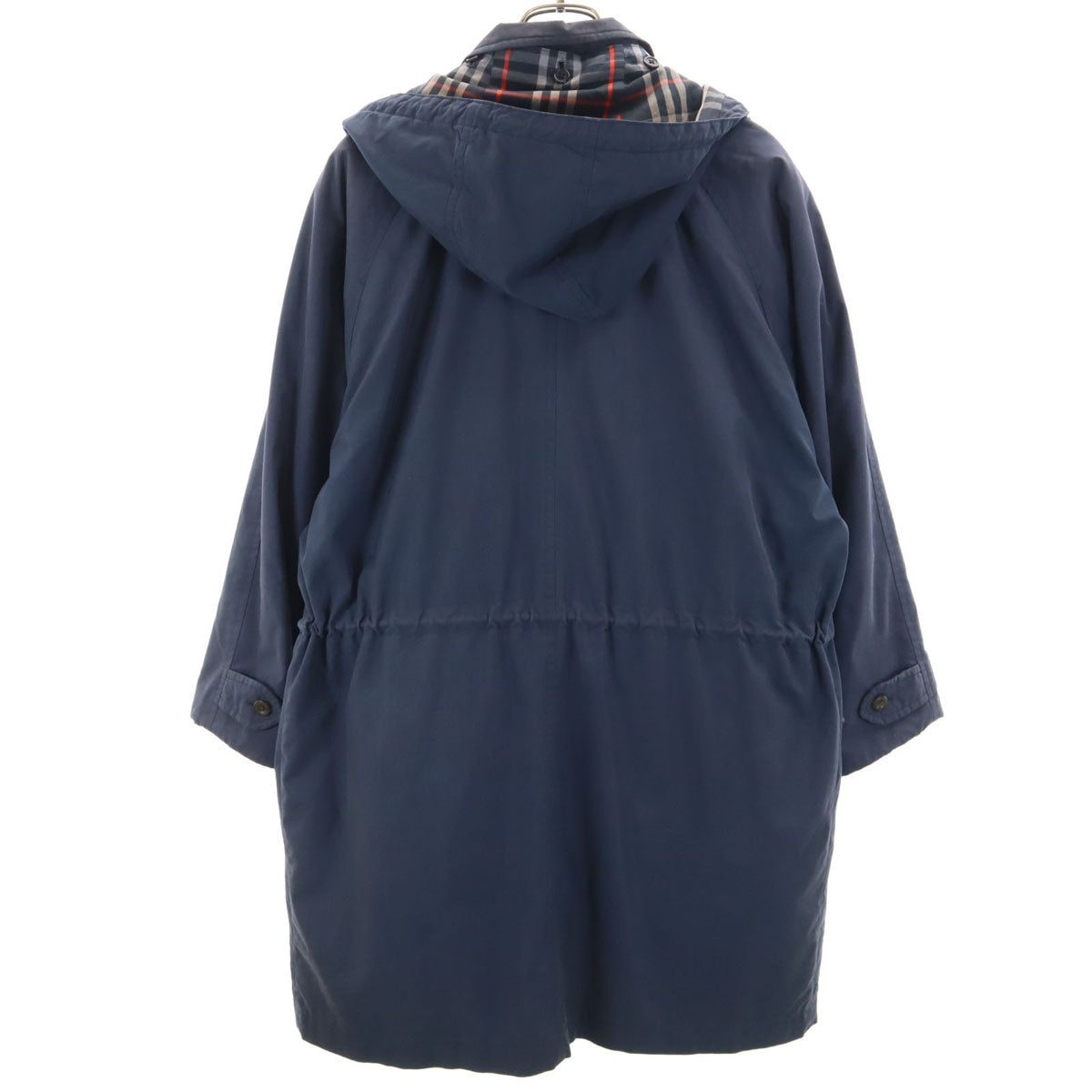 Burberrys 90s Vintage Long Coat with Down Liner Navy Size M