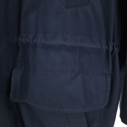 Burberrys 90s Vintage Long Coat with Down Liner Navy Size M