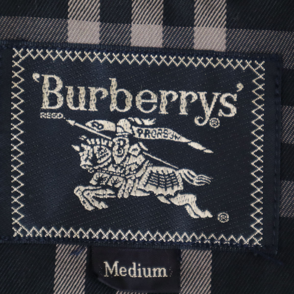 Burberrys 90s Vintage Long Coat with Down Liner Navy Size M