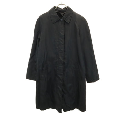 PRADA Italian Lined Stand Collar Coat Black Size L